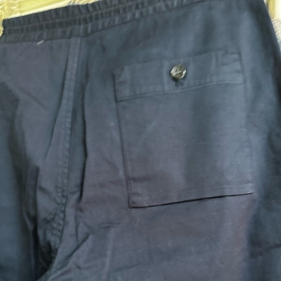 BLDWN Cargo Drawstring Pants NAVY Size Large Relaxed Fit Side pocket NWT - Picture 9 of 11